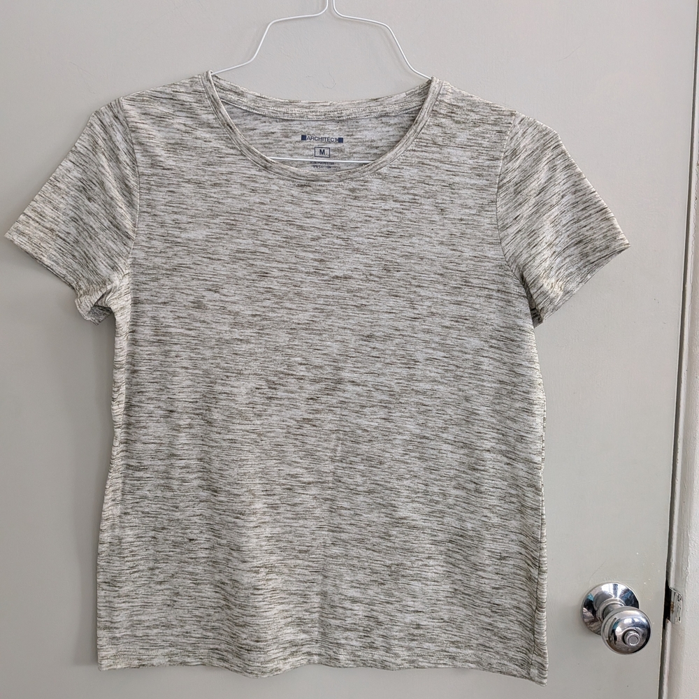 Women's Architect Medium Heather Gray T-Shirt Soft Cozy Workout Gym Layer